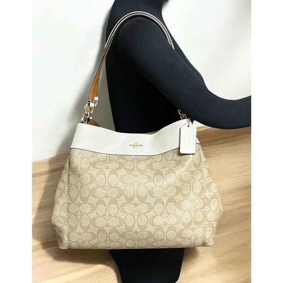 New With Tags Coach F27972 Signature Lexi Bag & Accordion Zip Wallet - Picture 11 of 16